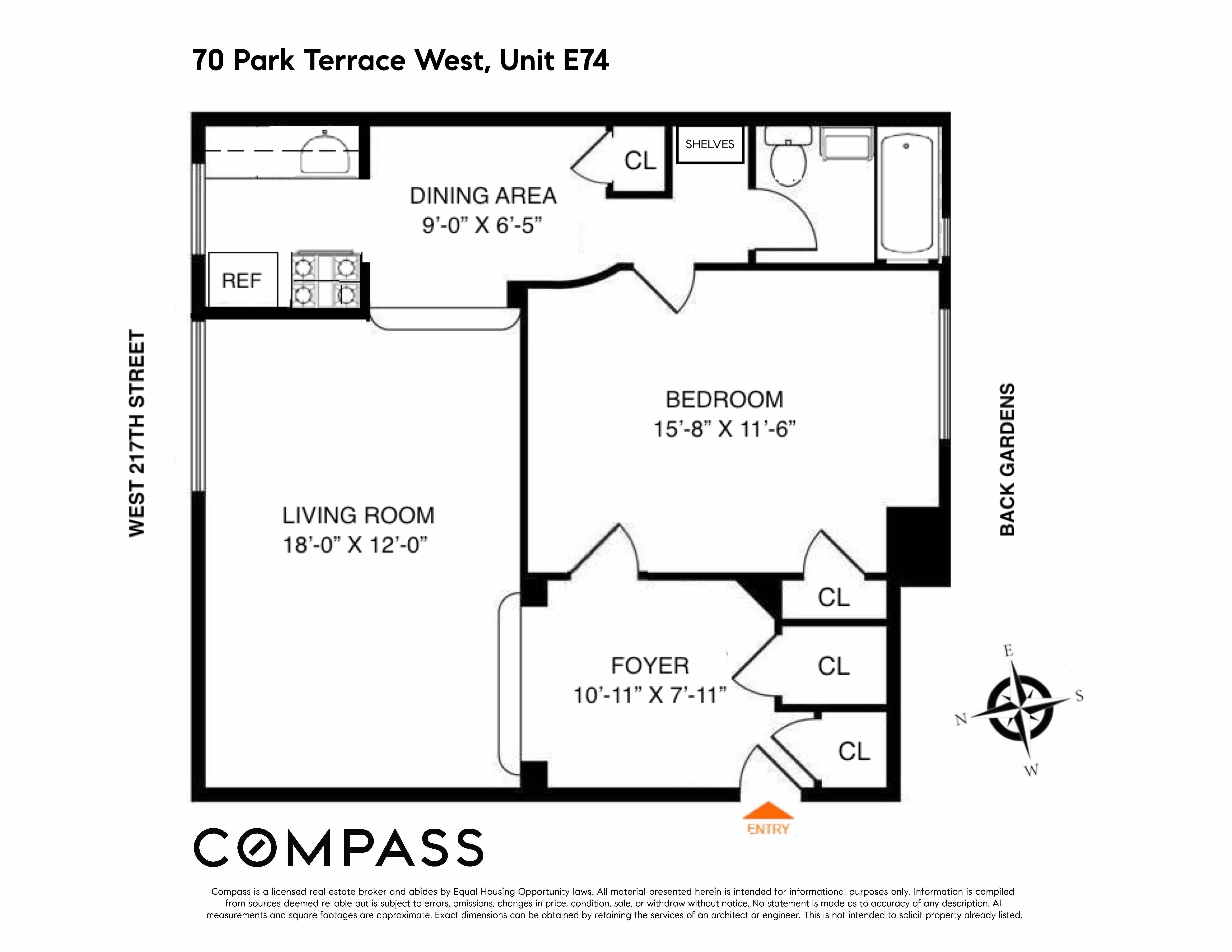 70 Park Terrace West, Unit E74 Manhattan, NY 10034 - Photo 27 of 27 a picture of a book and a bed