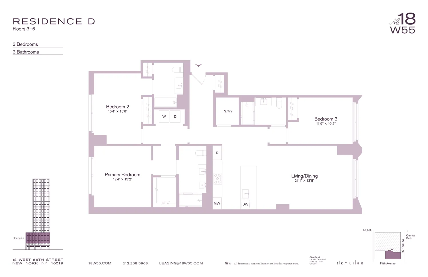 $15,450 | 18 West 55th Street, Unit 5D | Midtown Central