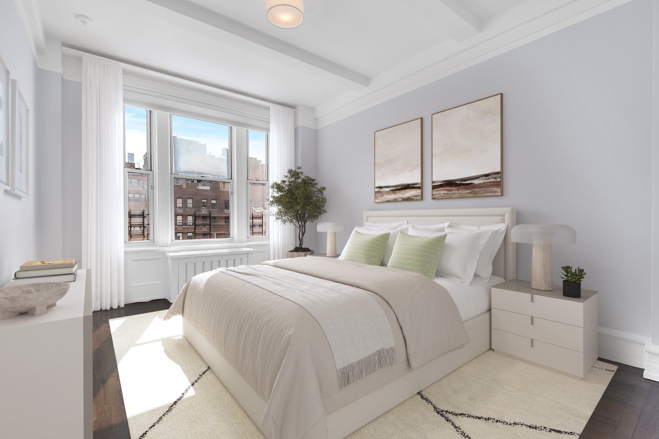 122 East 82nd Street, Unit 8C Manhattan, NY 10028 - Photo 9 of 15 a bedroom with a large bed and a window