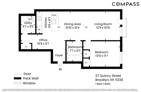 $799,000 | 27 Quincy Street, Unit 3B | Clinton Hill