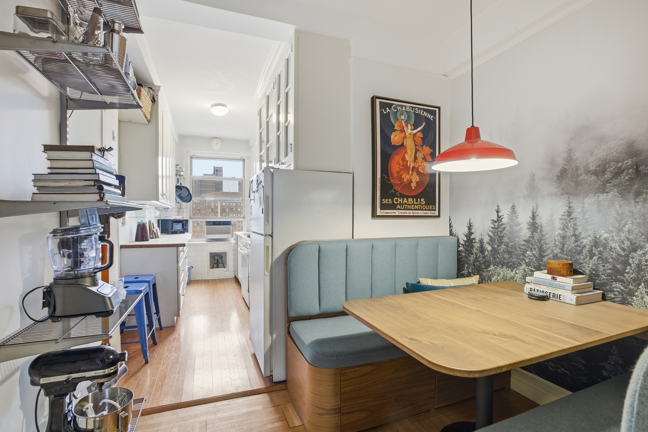 245 West 104th Street, Unit 14C Manhattan, NY 10025 - Photo 5 of 13 a bedroom with furniture and wooden floor