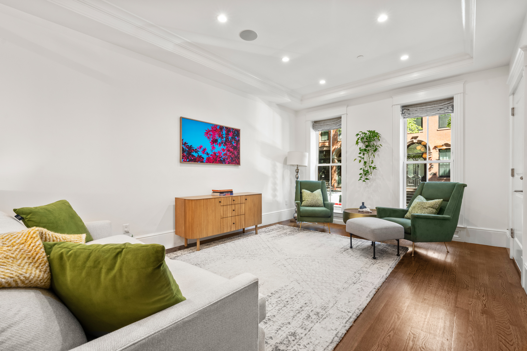 34 Dwight Street, Unit 1 Boston, MA 02118 - Photo 9 of 33 a living room with furniture and wooden floor