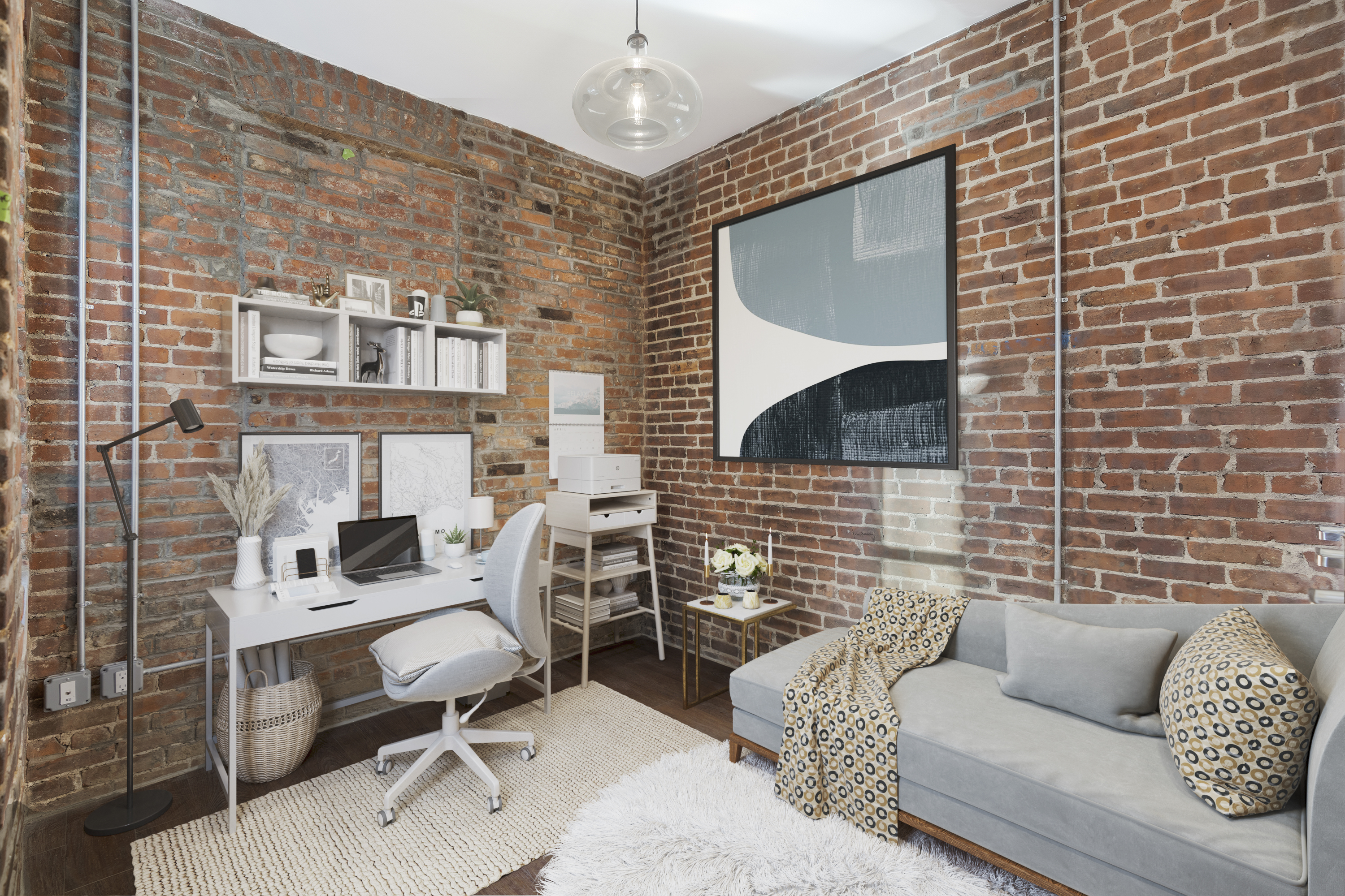 406 West 52nd Street, Unit 2 Manhattan, NY 10019 - Photo 7 of 9 a outdoor living space with furniture and a fireplace