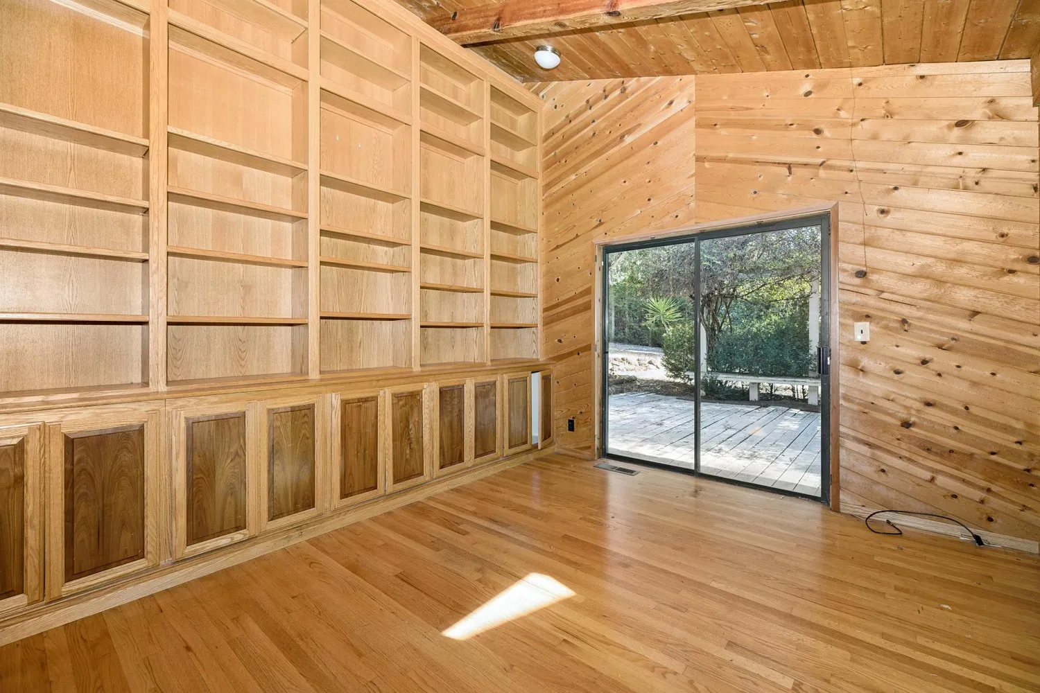 a view of a wooden floor