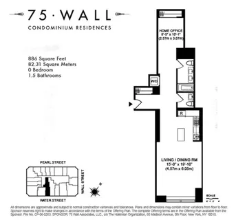 $775,000 | 75 Wall Street, Unit 27A | Financial District