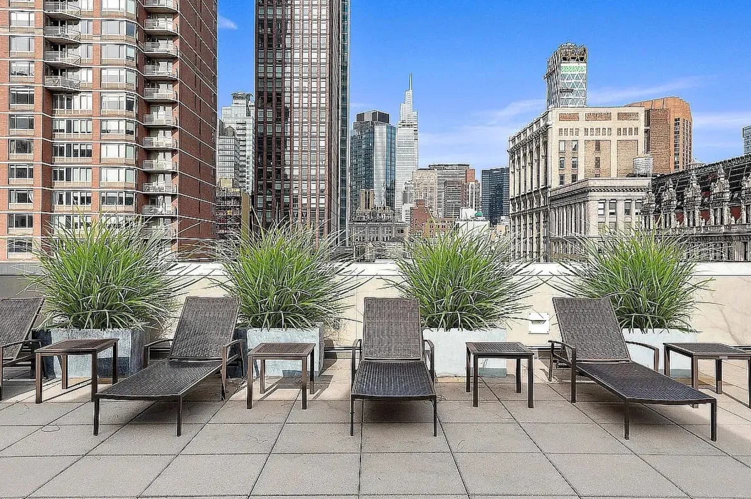 a view of an outdoor space with seating area