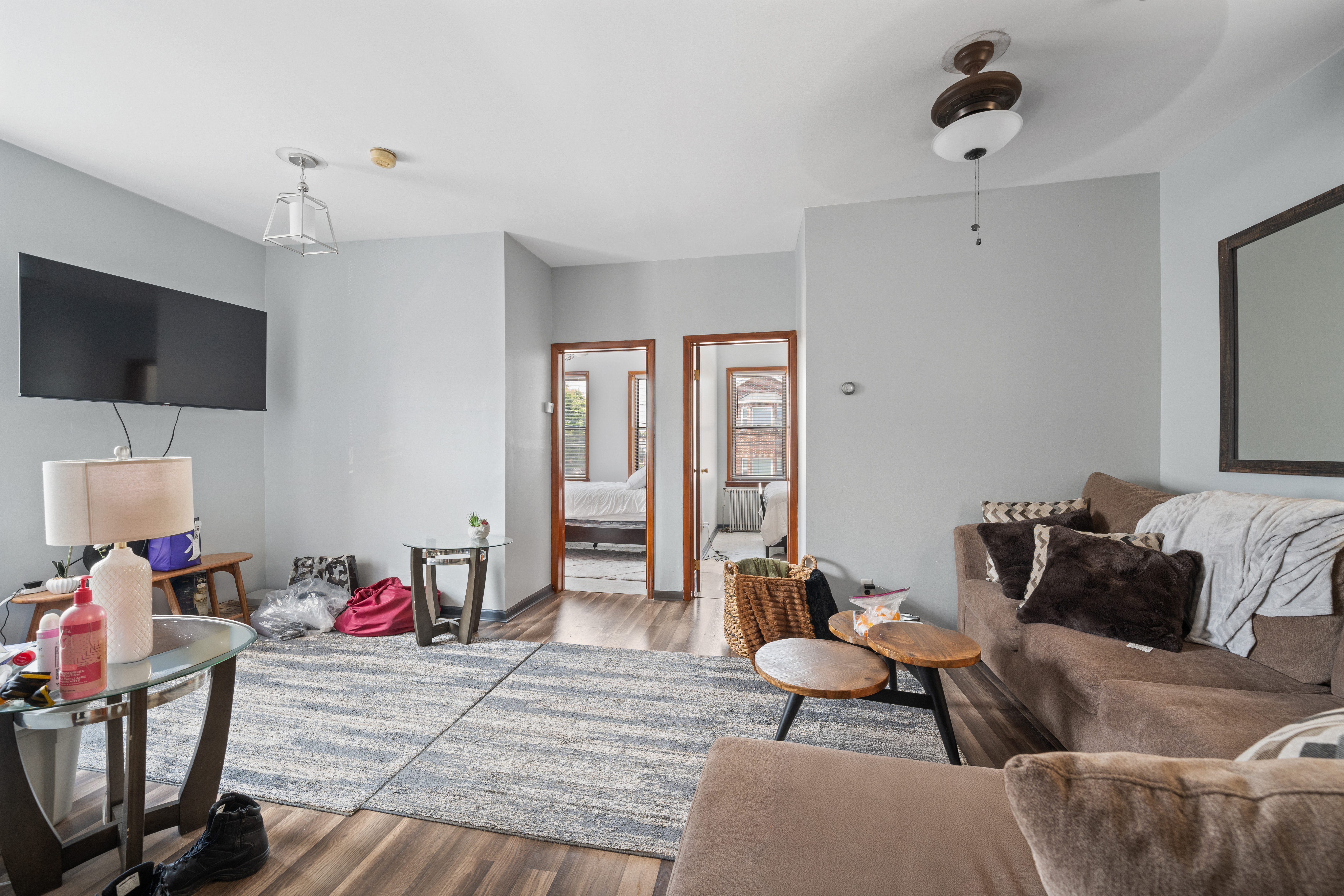 162 Mallory Avenue Jersey City, NJ 07304 - Photo 14 of 29 a living room with furniture and a flat screen tv