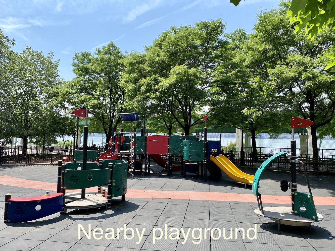 50 Riverside Drive, Unit 5E Manhattan, NY 10024 - Photo 19 of 22 a swimming pool with outdoor seating and yard