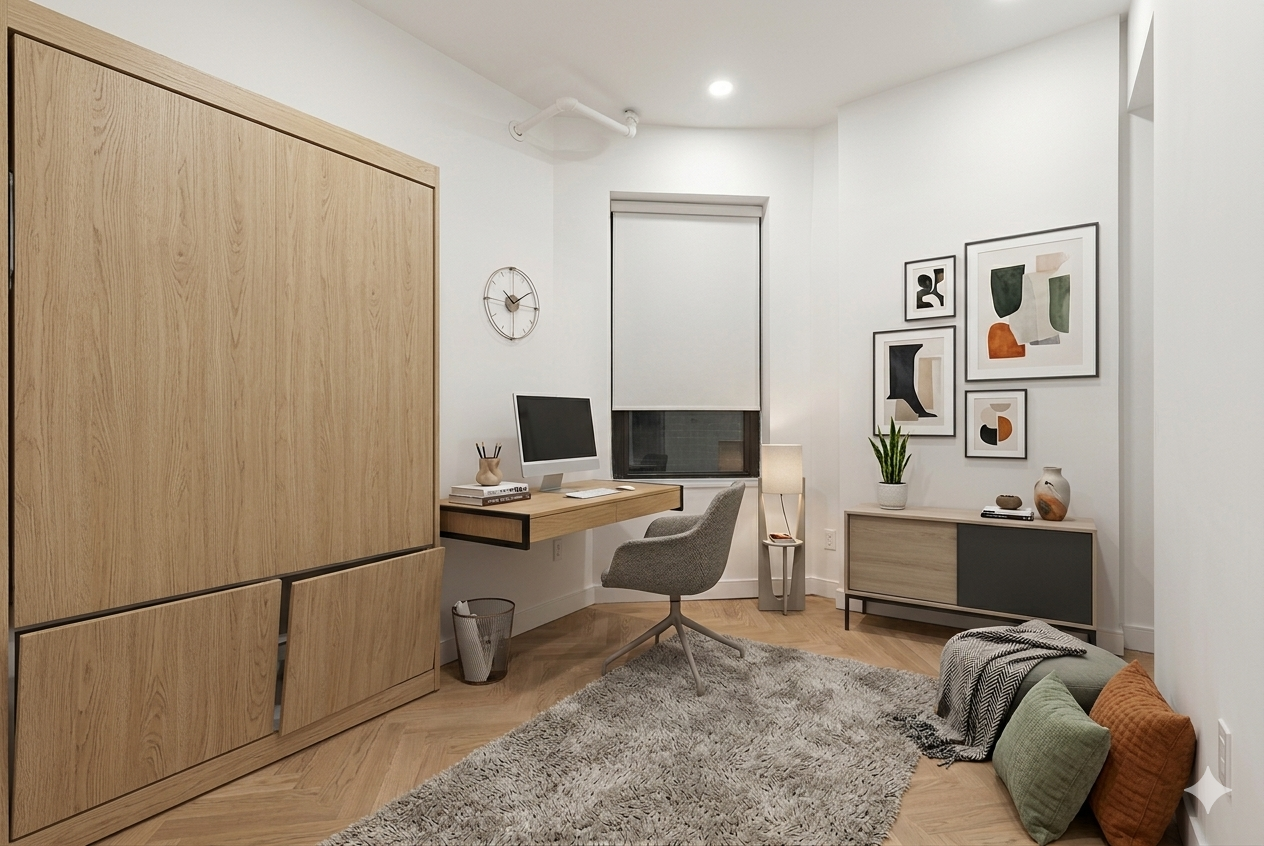 248 East 7th Street, Unit 3/4 Manhattan, NY 10009 - Photo 6 of 11 a view of a workspace with furniture