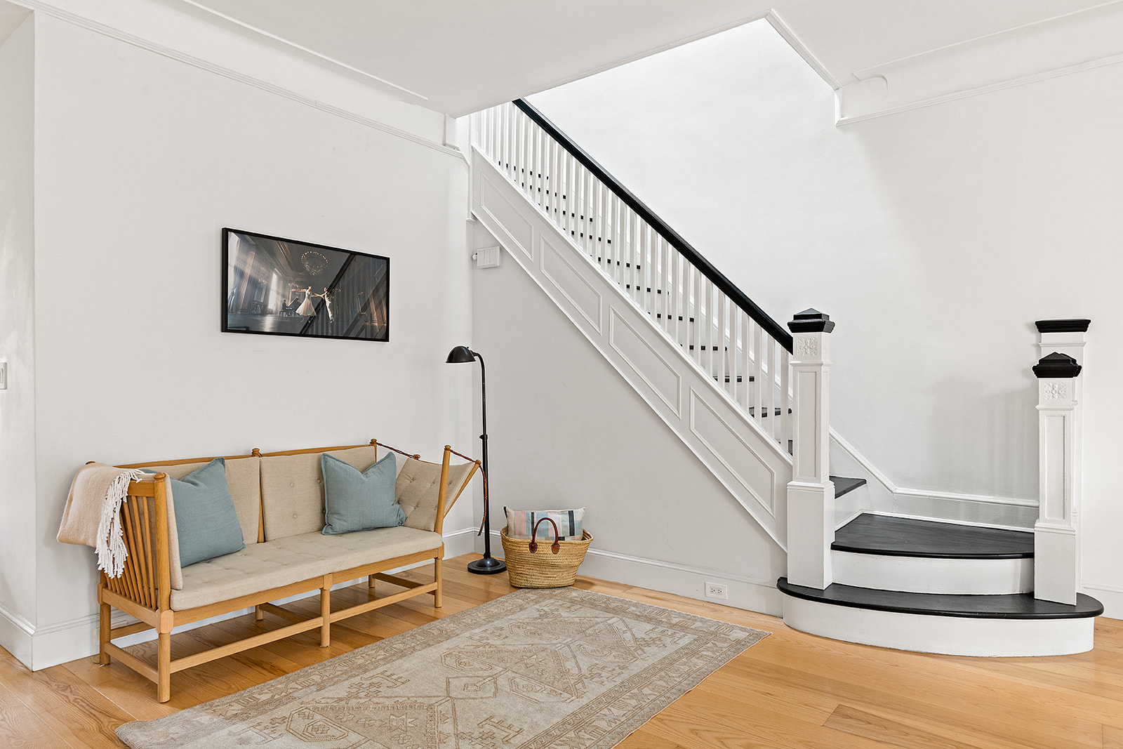 125 Rutland Road Brooklyn, NY 11225 - Photo 2 of 22 a living room with furniture and stairs