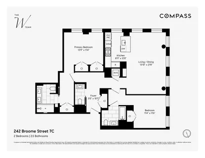 $2,495,000 | 242 Broome Street, Unit 7C | Lower East Side