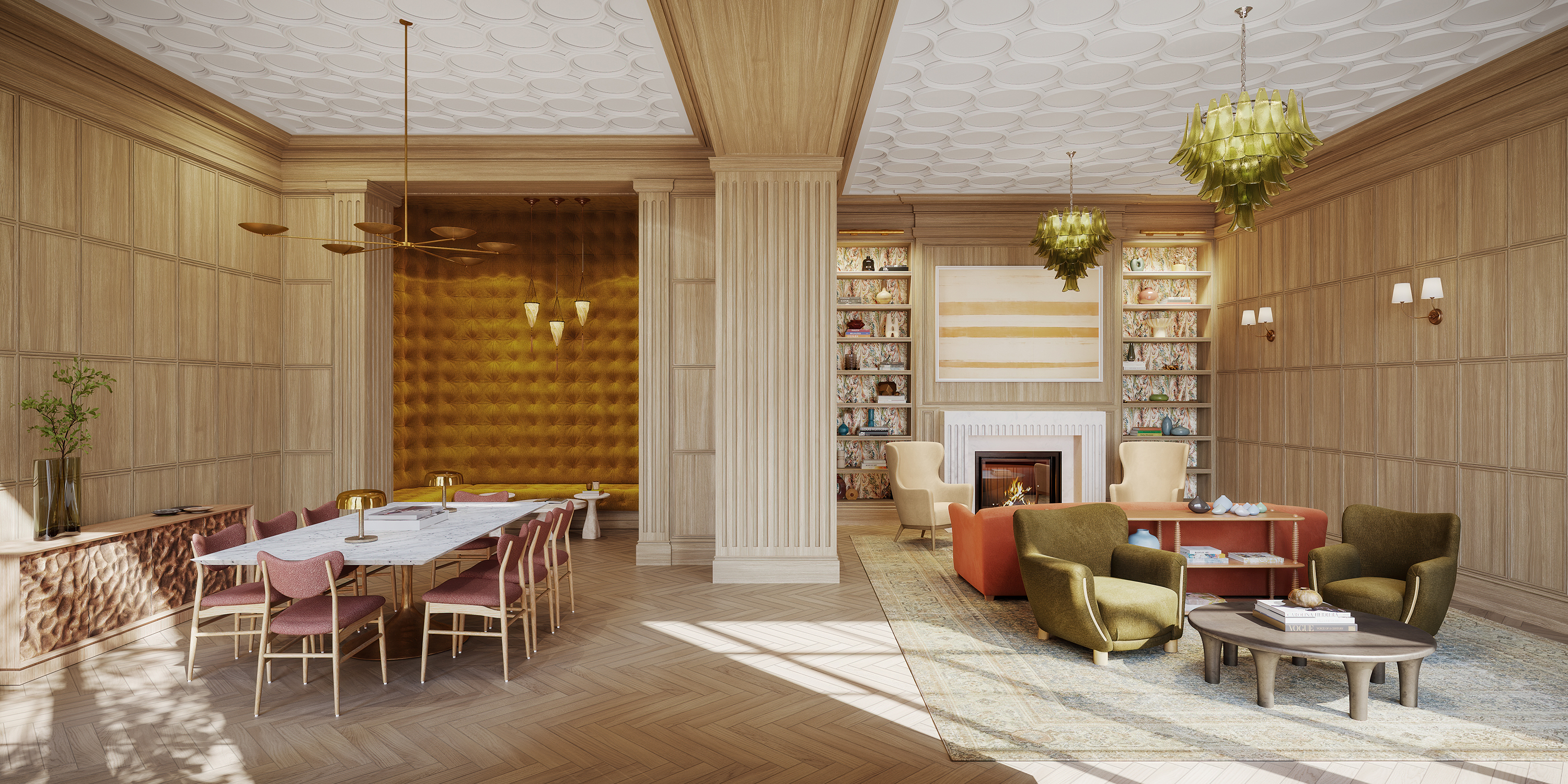 200 East 75th Street, Unit 14A Manhattan, NY 10021 - Photo 11 of 23 a view of a dining room with furniture window and outside view