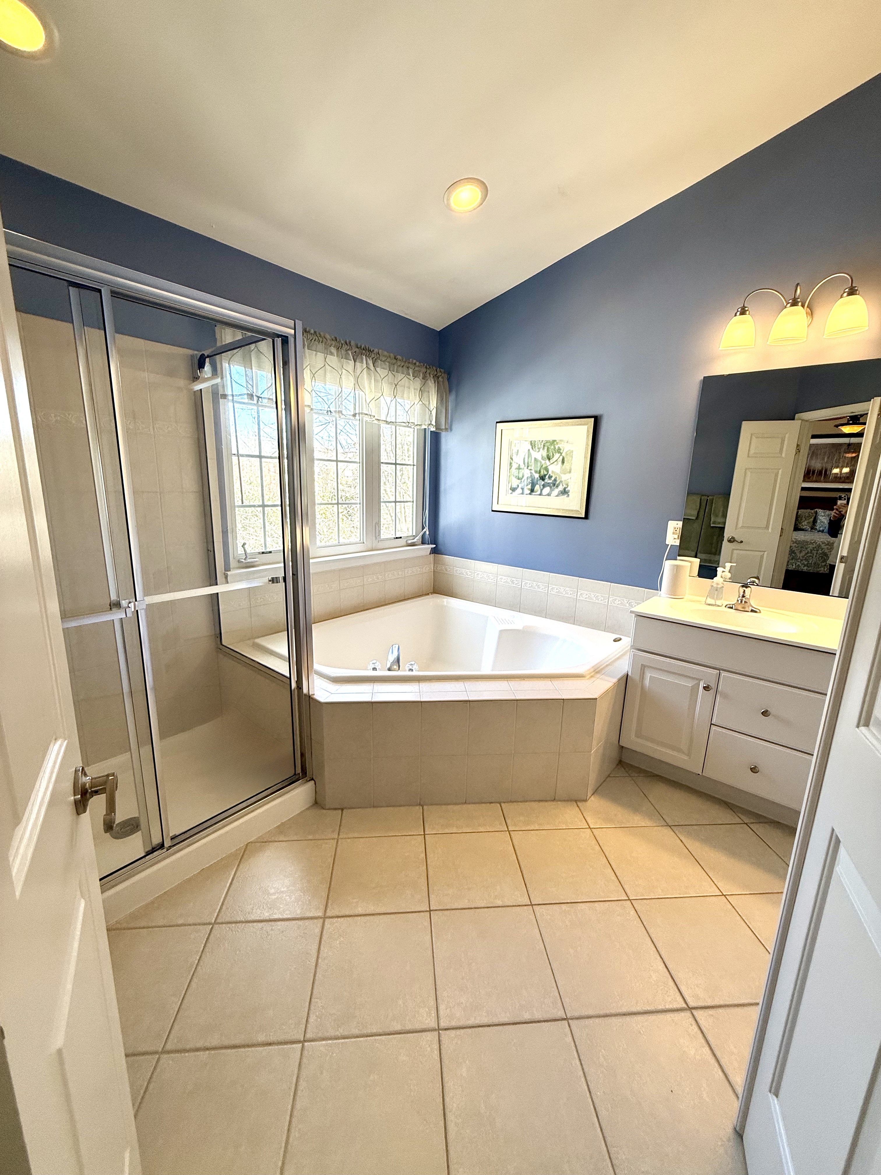 Address Upon Request Leesburg, VA 20176 - Photo 40 of 55 a bathroom with a bathtub and a shower