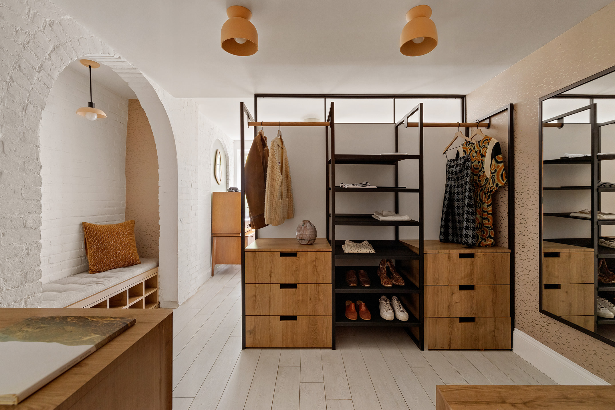 252 Greene Avenue, Unit 1B Brooklyn, NY 11238 - Photo 9 of 16 a view of walk in closet with clothes and shoes