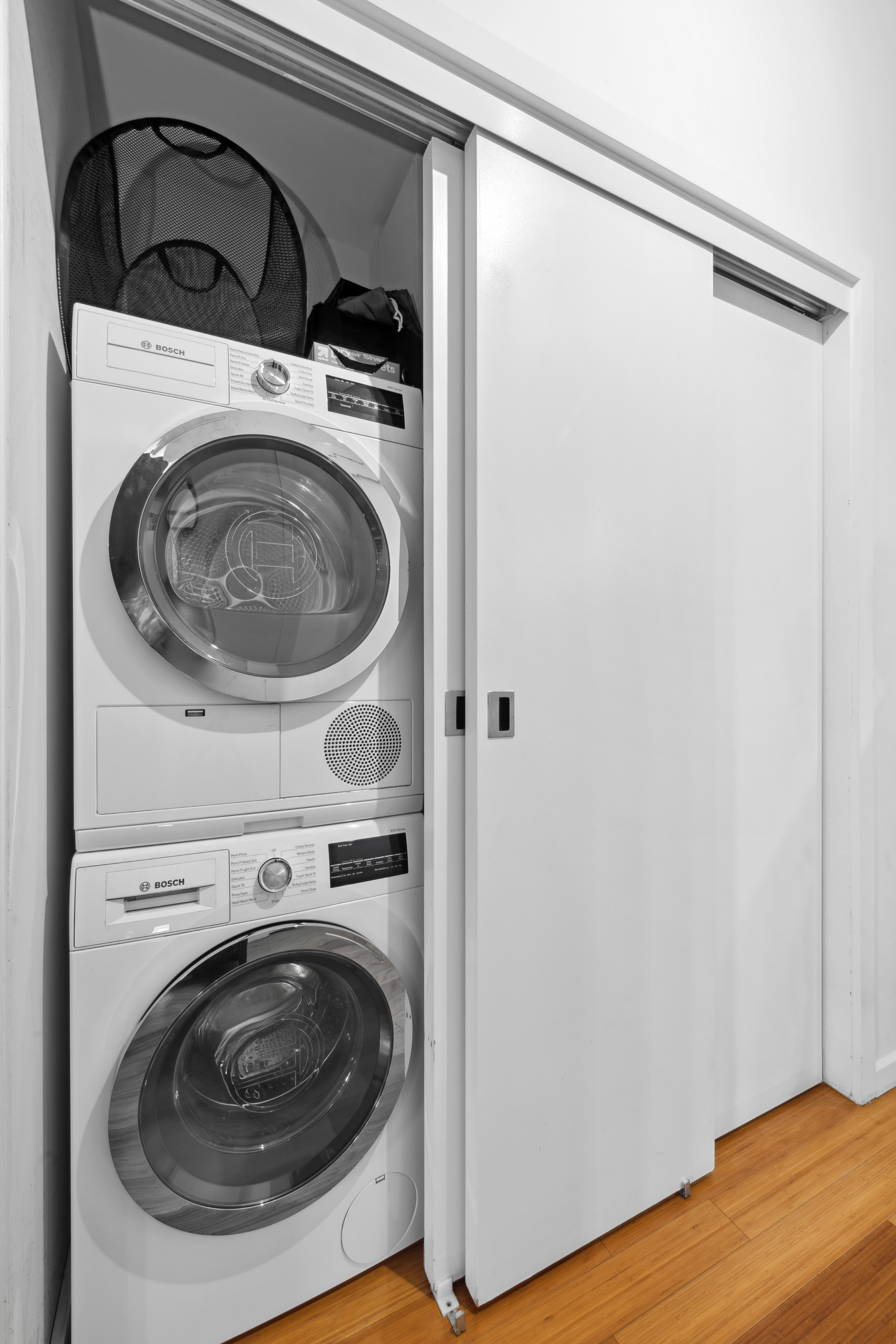 365 Bridge Street, Unit 12H Brooklyn, NY 11201 - Photo 11 of 12 a utility room with dryer and washer