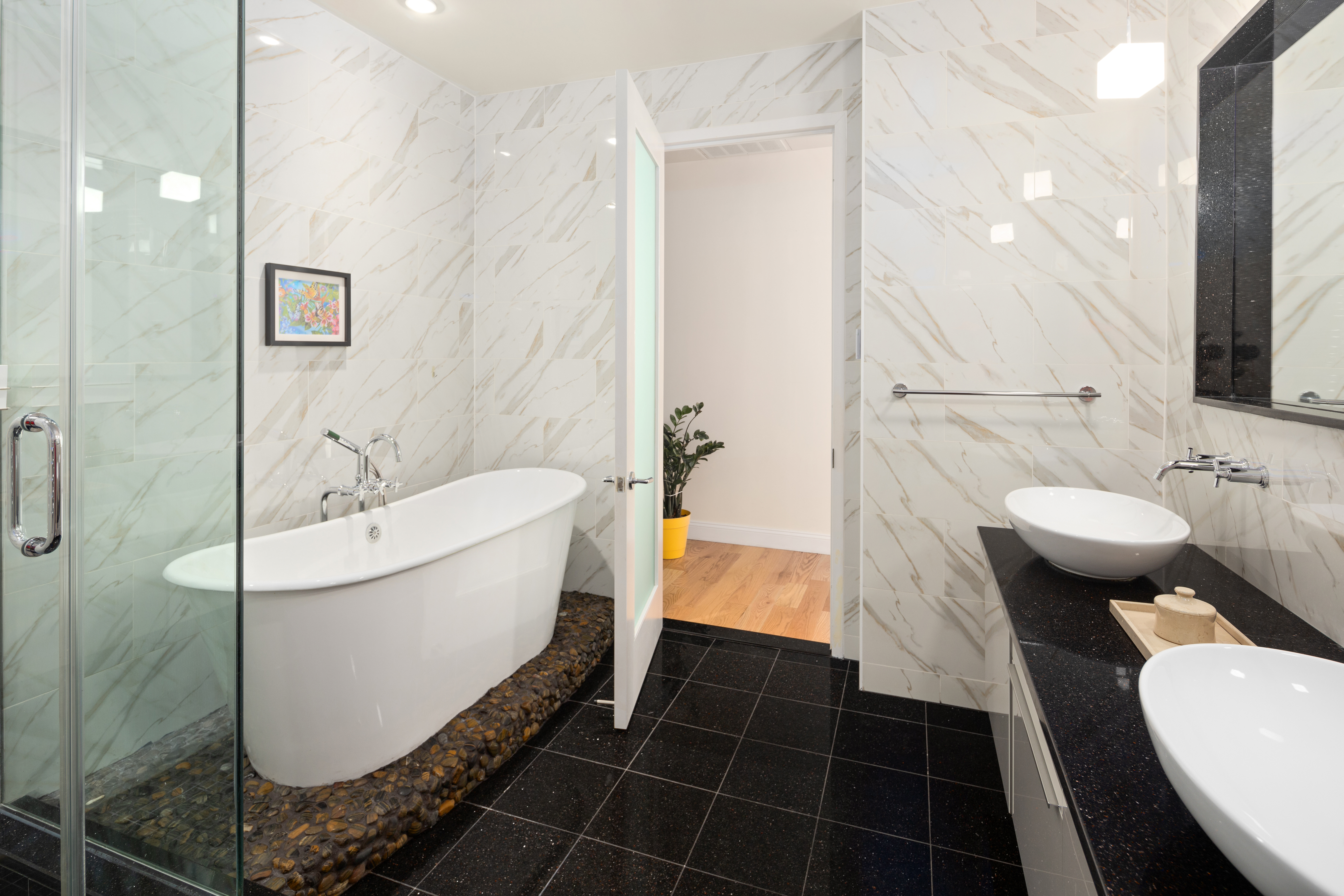 59 John Street, Unit PH1 Manhattan, NY 10038 - Photo 8 of 15 a bathroom with a sink toilet and shower