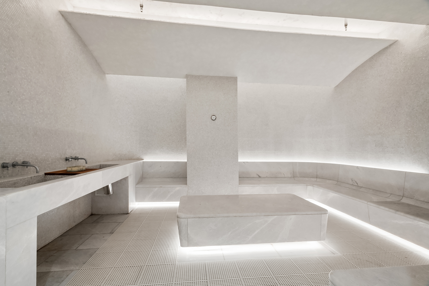 49 Chambers Street, Unit 11D Manhattan, NY 10007 - Photo 18 of 30 a large white tub sitting in a bathroom