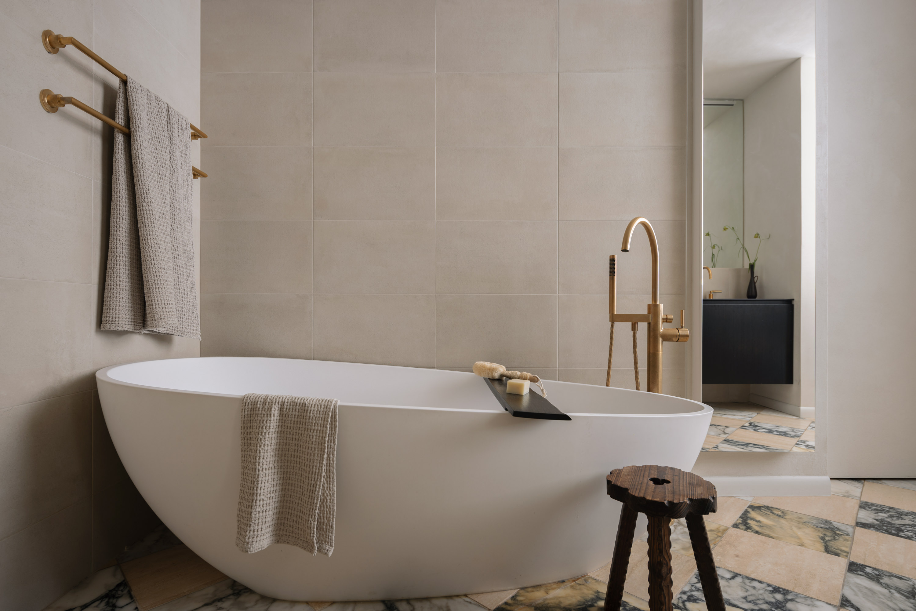 168 Plymouth Street, Unit PHA Brooklyn, NY 11201 - Photo 15 of 21 a view of a bath tub sitting in a bathroom