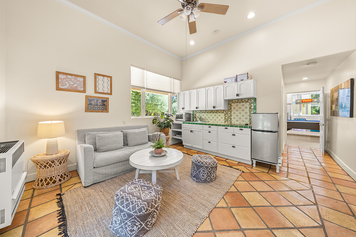 161 Loureyro Road Montecito, CA 93108 - Photo 28 of 52 a living room with furniture and view of kitchen