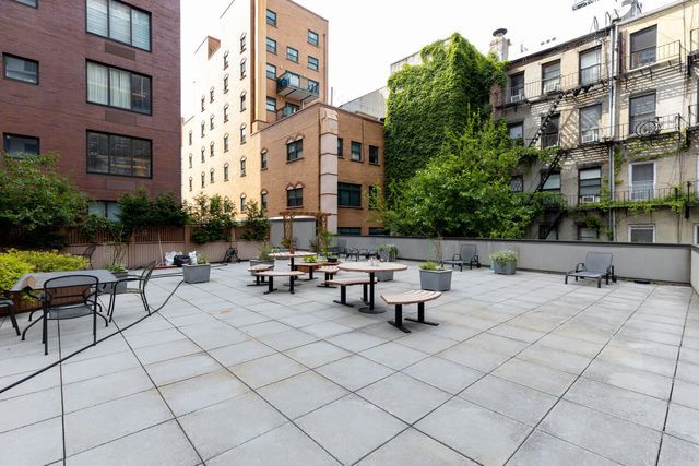 199 Bowery, Unit 2B Manhattan, NY 10002 - Photo 9 of 12 a row of benches sitting in front of a building