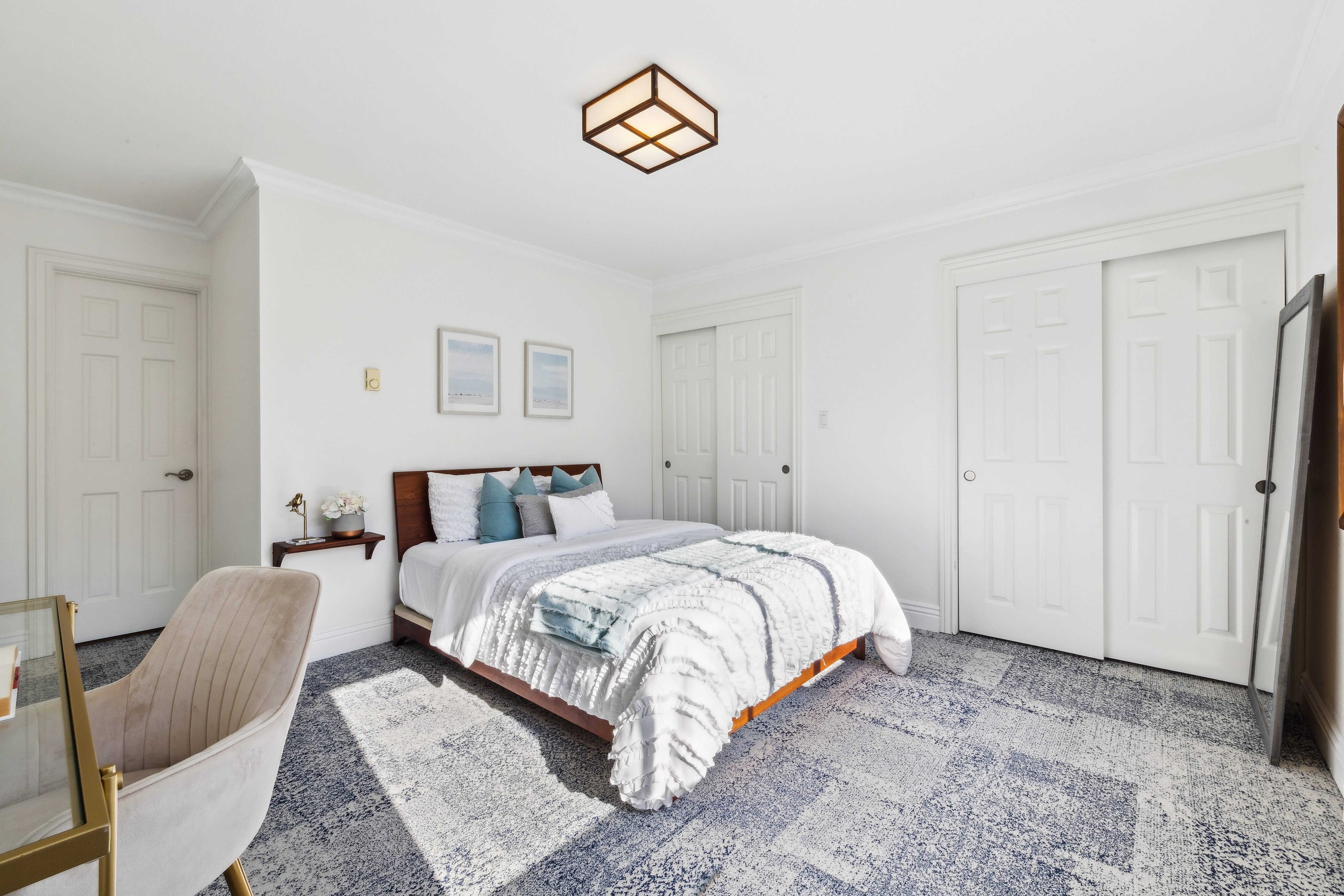 1998 Pacific Avenue San Francisco, CA 94109 - Photo 7 of 28 a bedroom with a bed and a couch