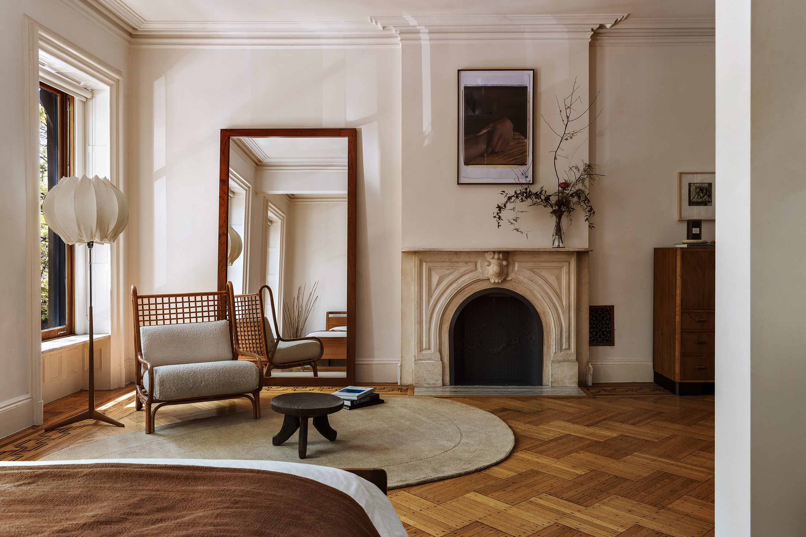 177 Prospect Place Brooklyn, NY 11238 - Photo 28 of 42 a living room with furniture and a fireplace