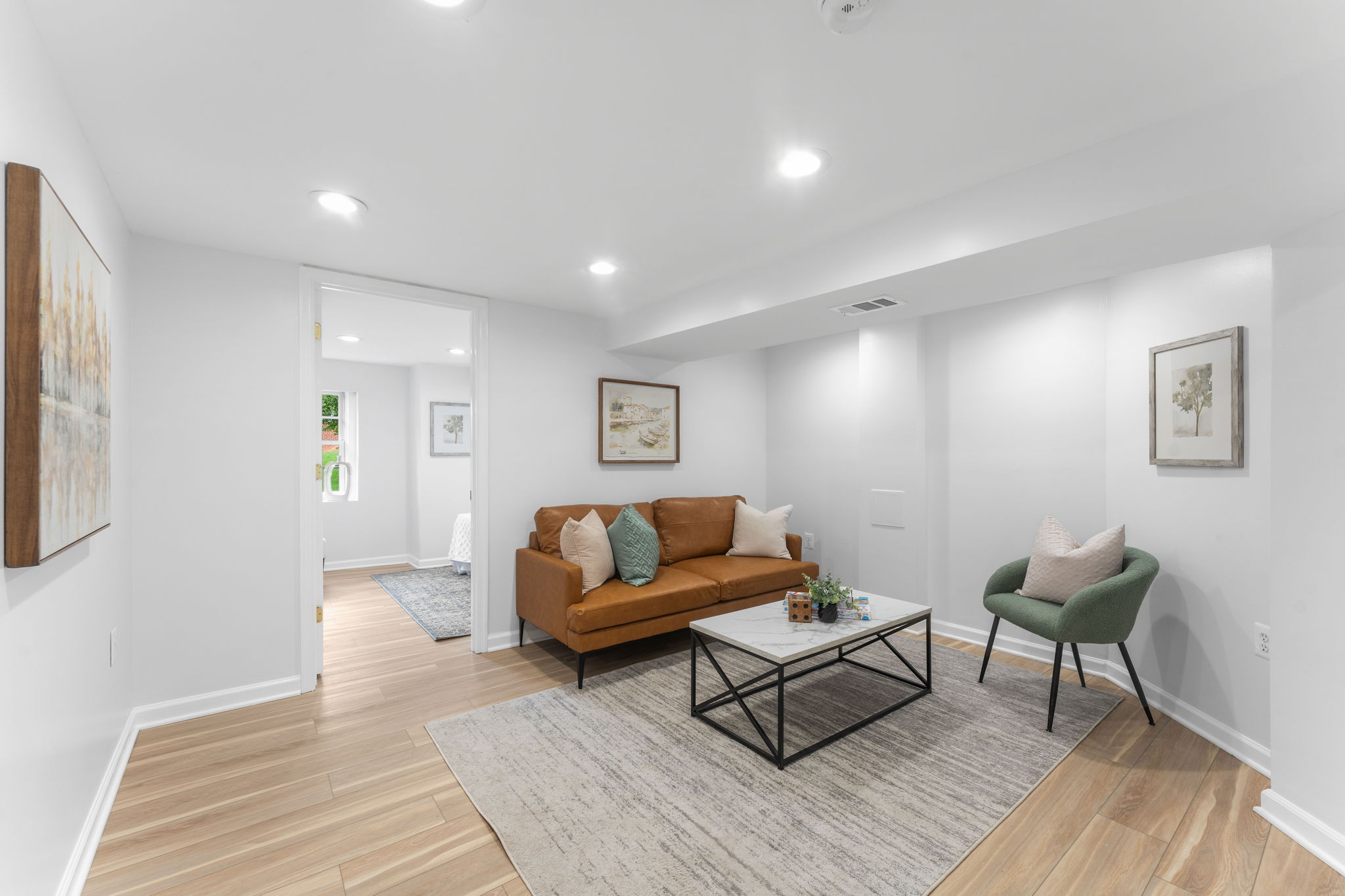 1325 Locust Road Northwest Washington, DC 20012 - Photo 41 of 56 a living room with furniture and a wooden floor