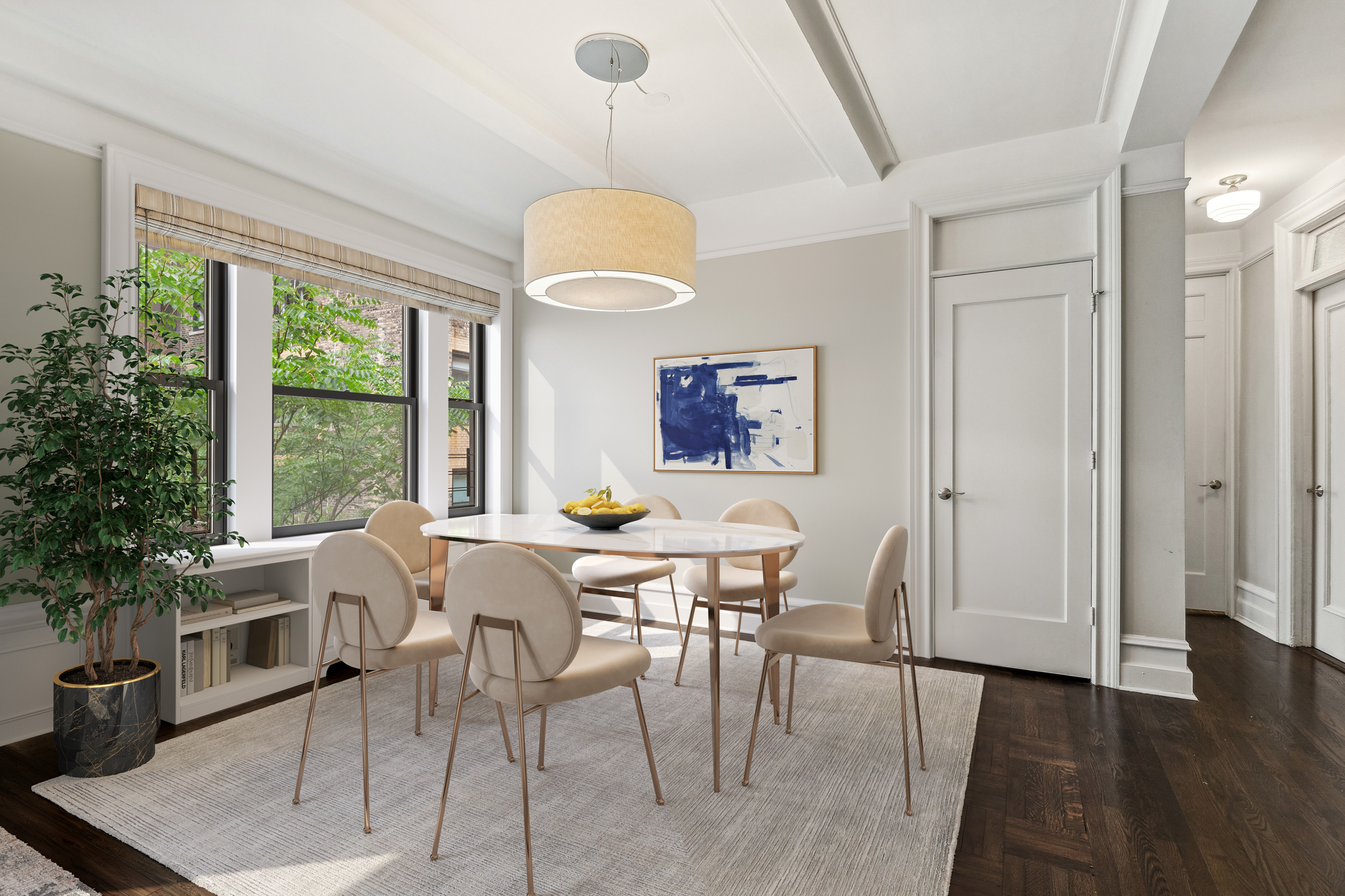150 West 87th Street, Unit 7B Manhattan, NY 10024 - Photo 2 of 10 a view of a dining room with furniture window and wooden floor