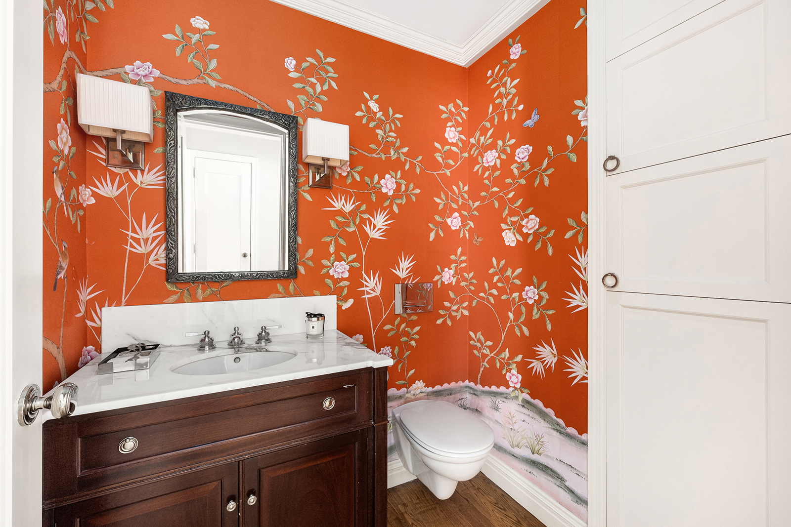 75 Bank Street, Unit 2H Manhattan, NY 10014 - Photo 13 of 18 a bathroom with a sink toilet and shower