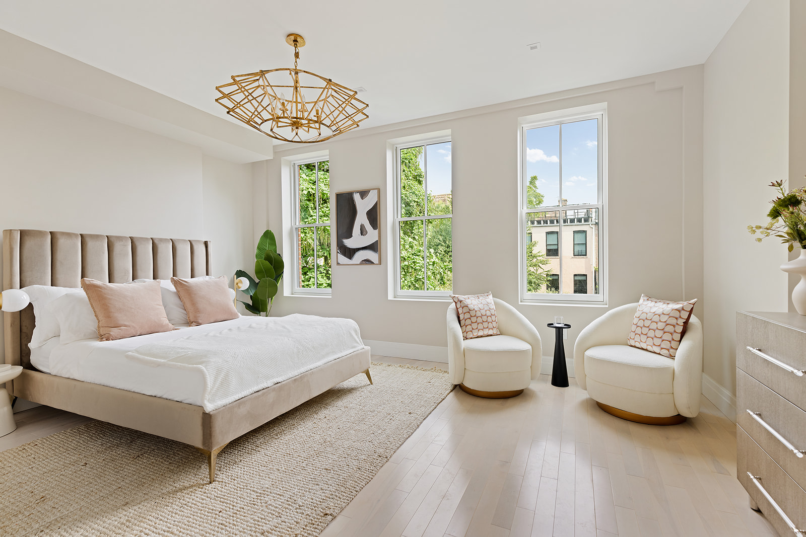 281 Jefferson Avenue Brooklyn, NY 11216 - Photo 10 of 25 a bedroom with furniture and a large window