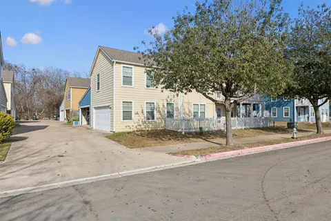 a house view with a outdoor space