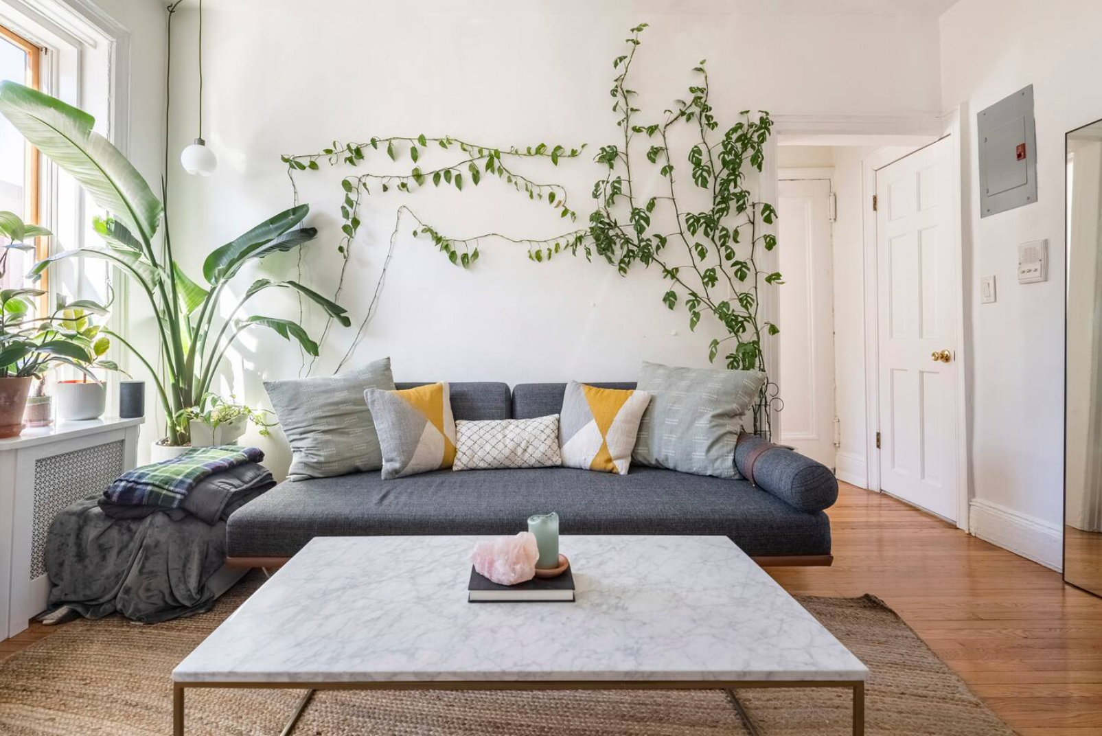 85 Bergen Street, Unit B2 Brooklyn, NY 11201 - Photo 2 of 10 a living room with furniture and a rug
