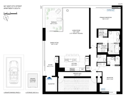 $4,600,000 | 527 West 27th Street, Unit 6S | Chelsea
