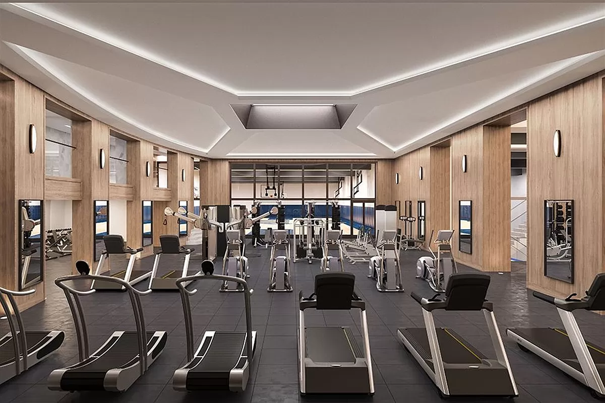 10 Riverside Boulevard, Unit 27D Manhattan, NY 10069 - Photo 13 of 21 a view of a room with gym equipment