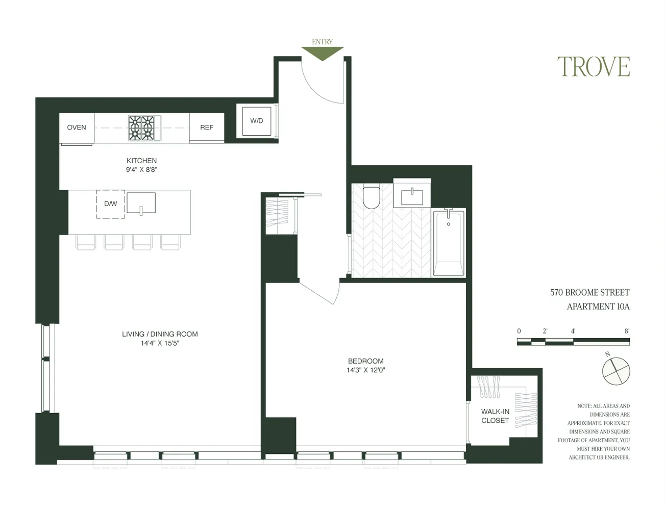 $10,000 | 570 Broome Street, Unit 10A | Hudson Square