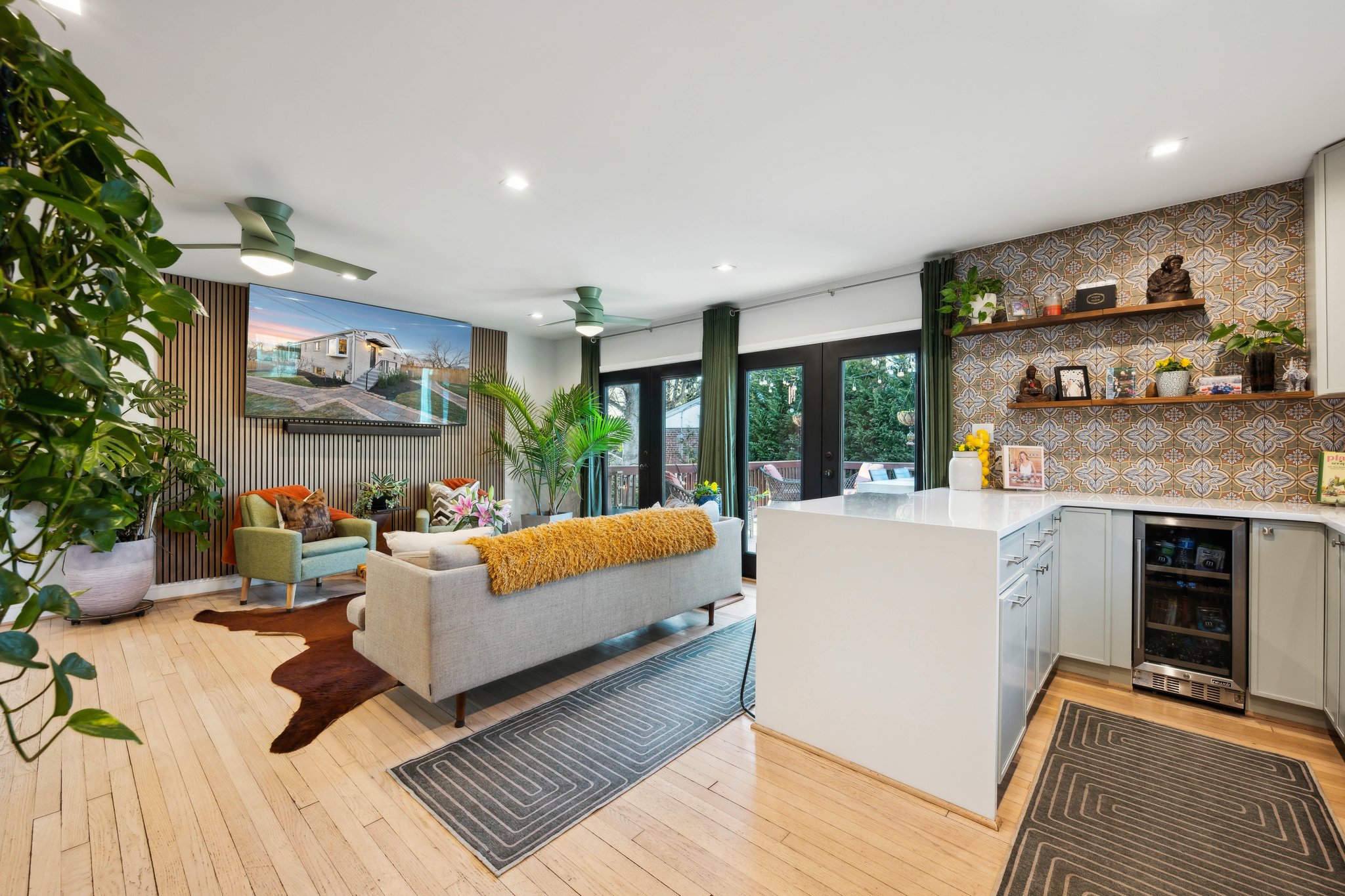2607 Ross Road Chevy Chase, MD 20815 - Photo 6 of 37 a living room with furniture and a fireplace