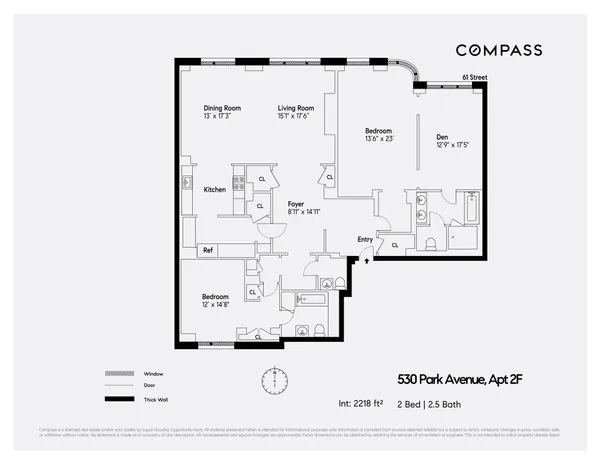 $28,000 | 530 Park Avenue, Unit 2F | Lenox Hill