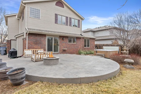 a view of a house with patio