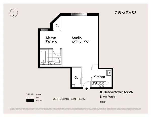 $499,000 | 88 Bleecker Street, Unit 2A | Greenwich Village