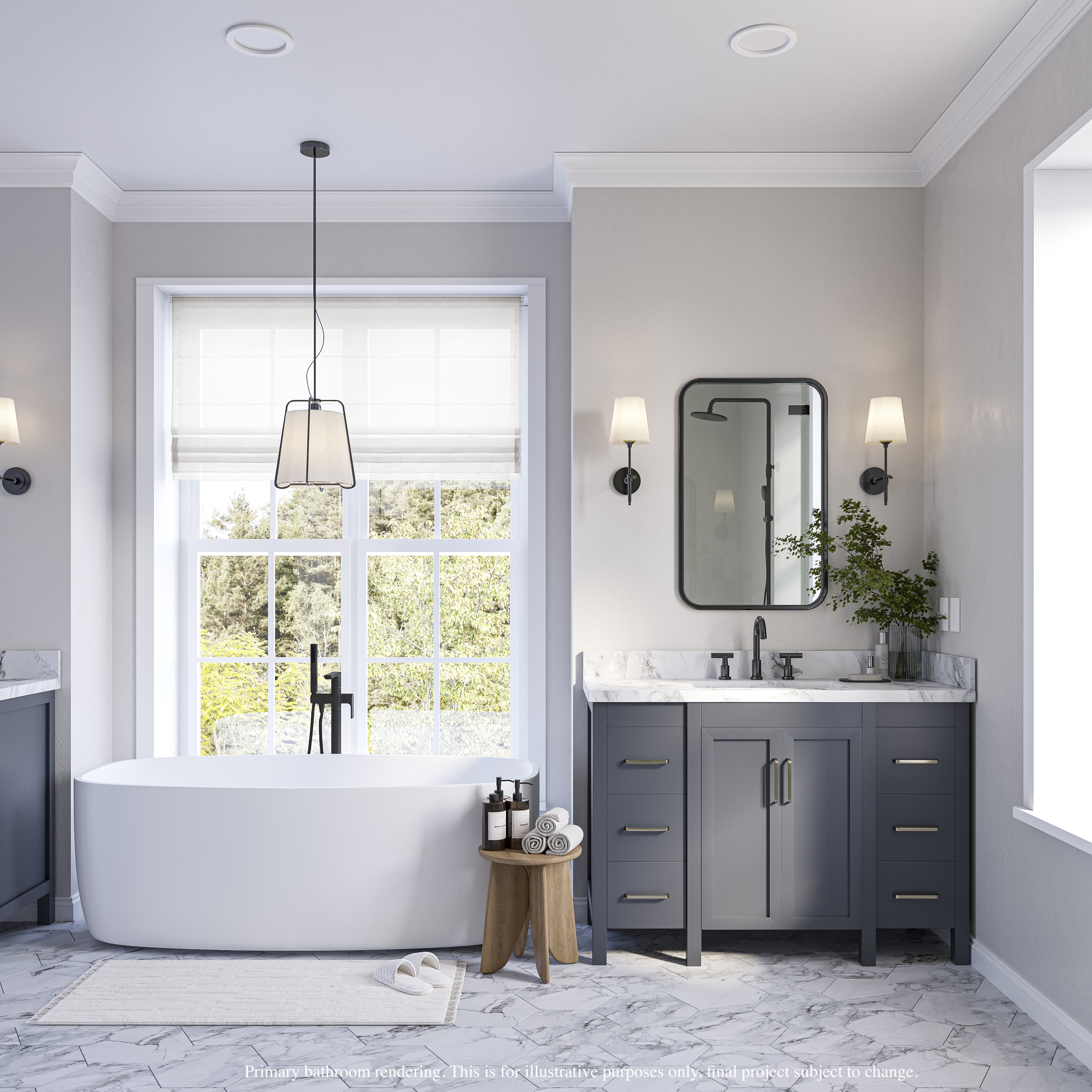 4510 Harrison Street Northwest Washington, DC 20015 - Photo 7 of 14 a living room with a table and a mirror