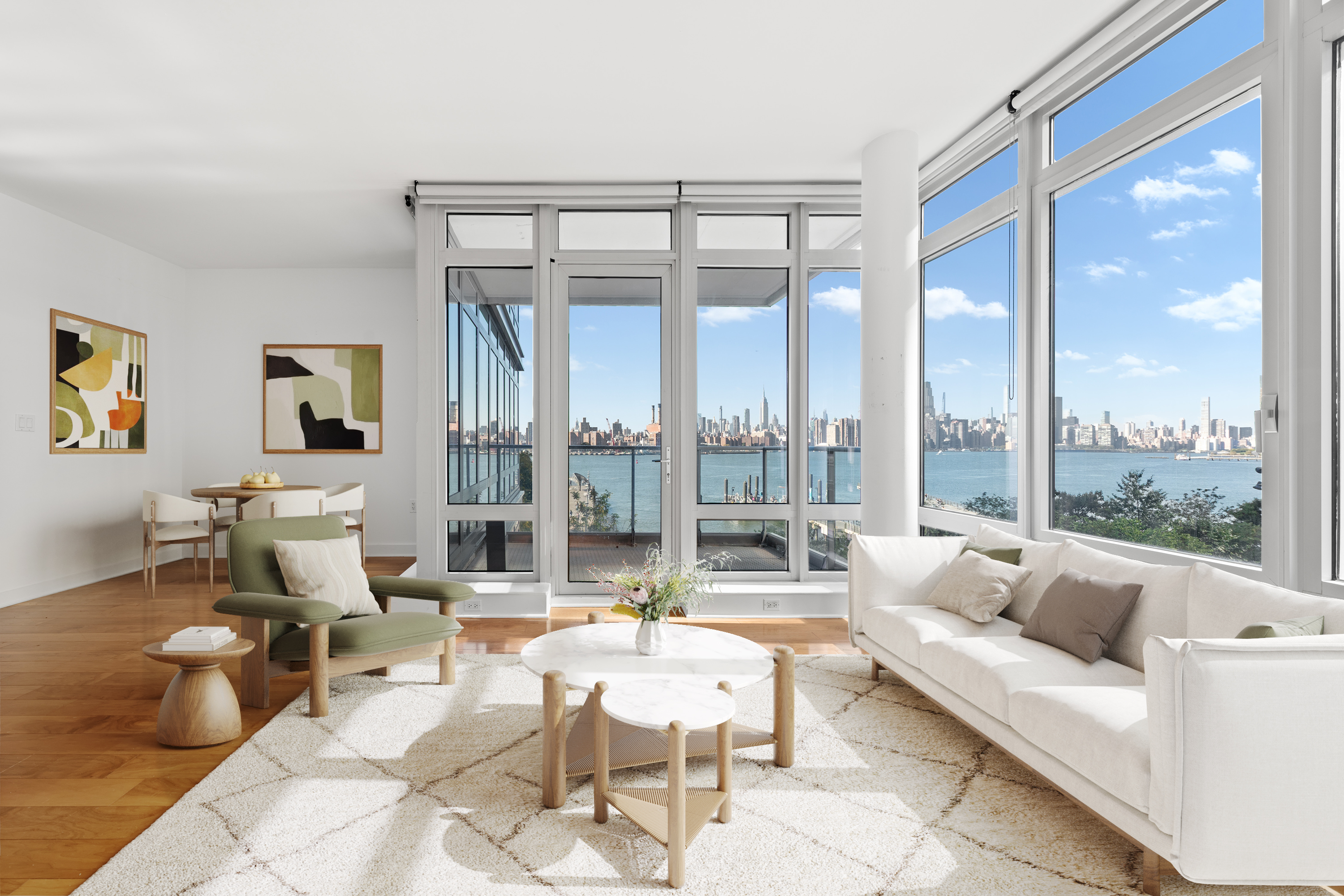 Brooklyn, NY 11249 - Photo 2 of 21 a living room with furniture and a large window