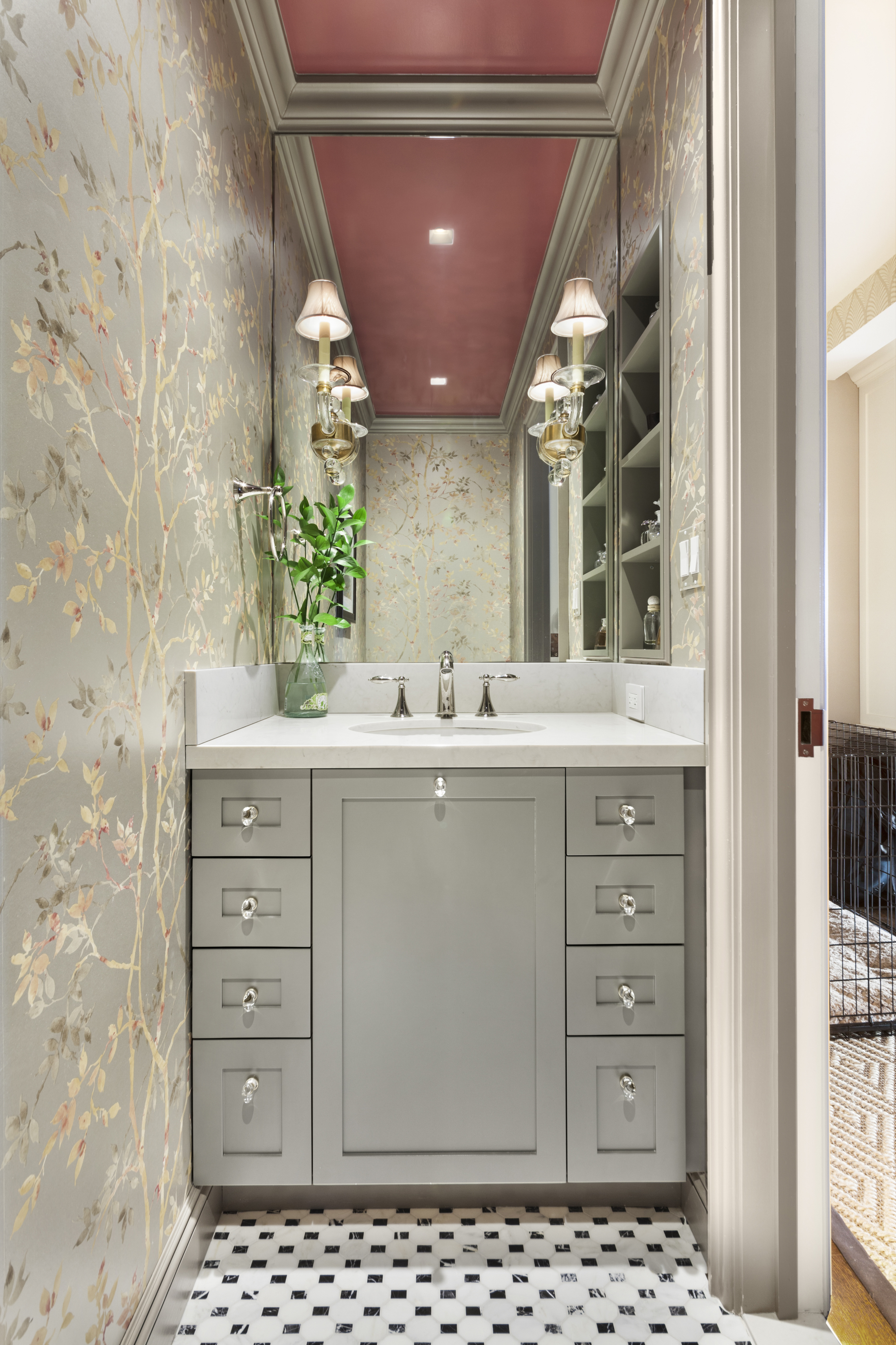 11 5th Avenue, Unit 15H Manhattan, NY 10003 - Photo 4 of 10 a bathroom with a sink a vanity and a mirror