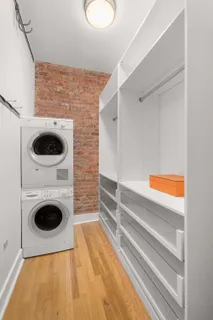 a view of kitchen and washer dryer
