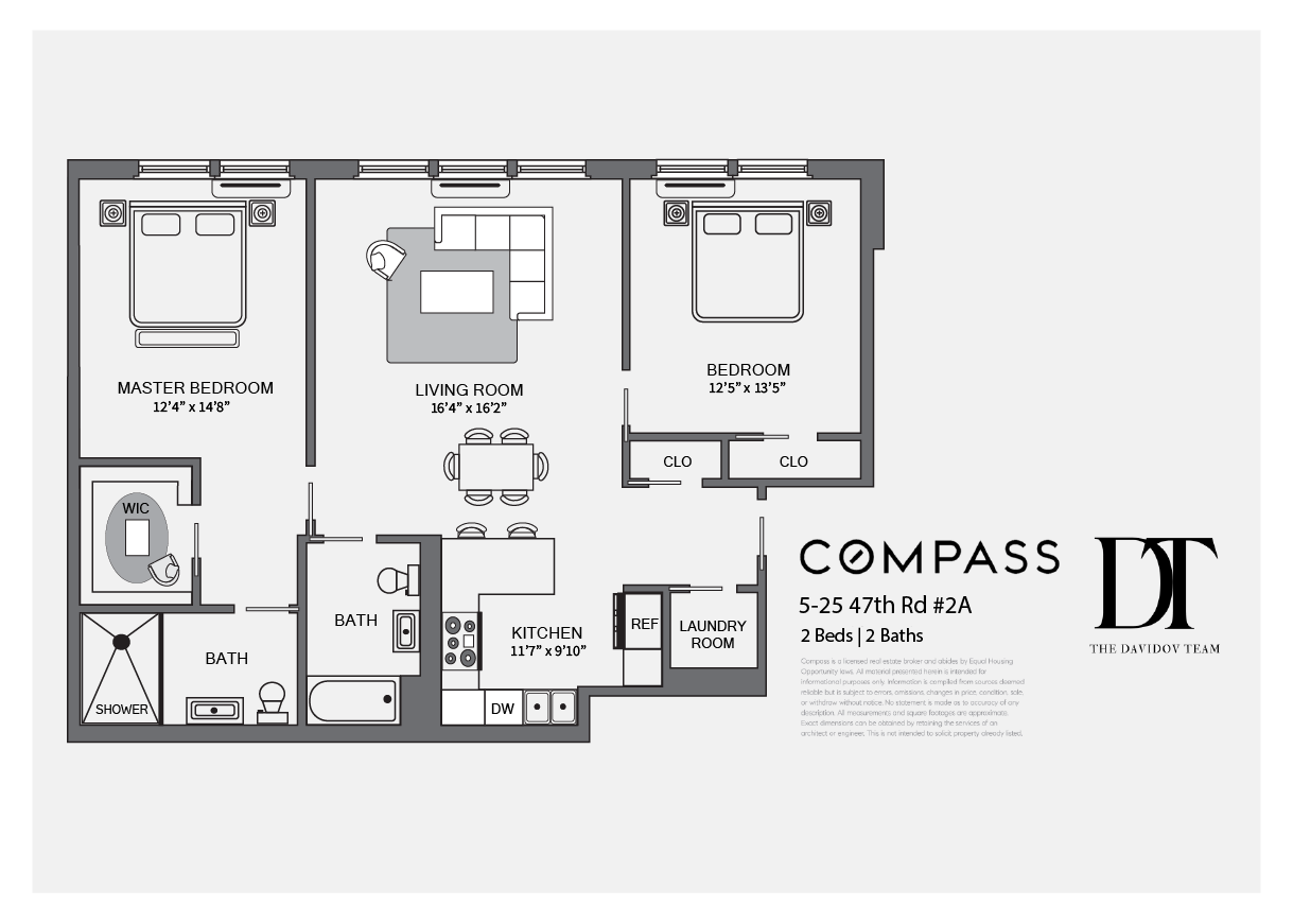 5-25 47th Road, Unit 2A Queens, NY 11101 - Photo 17 of 17 a black and white photo of a bench
