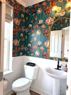 a bathroom with a sink and a toilet