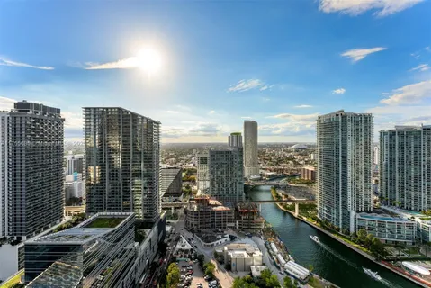 a view of city with balcony