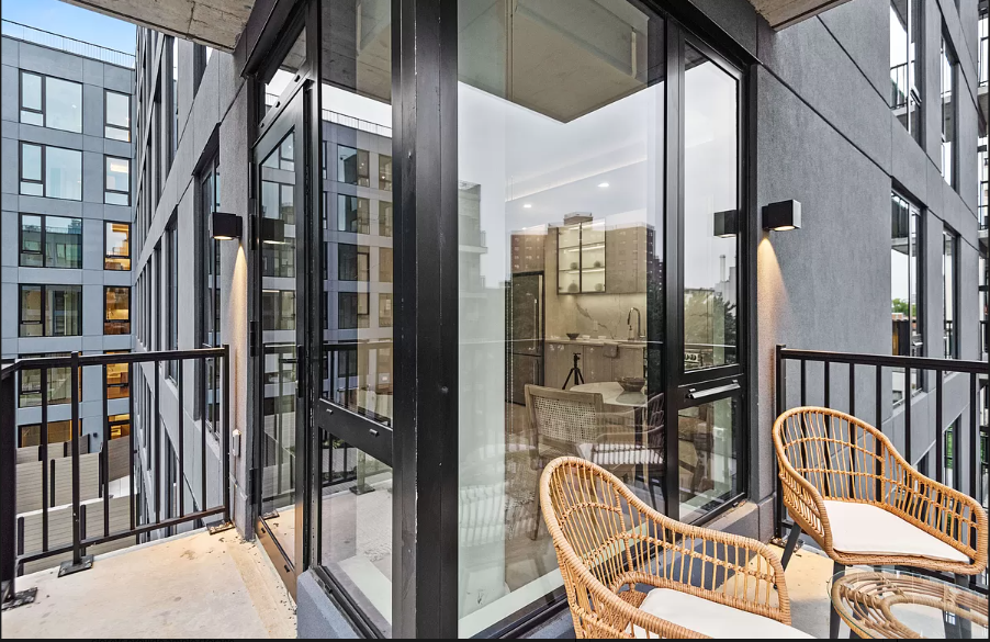 218 Front Street, Unit 231 Brooklyn, NY 11201 - Photo 5 of 35 a view of a balcony with furniture