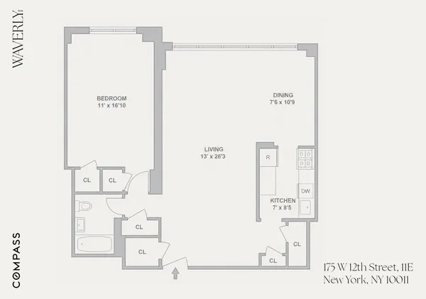 $7,995 | 175 West 12th Street, Unit 11E | West Village