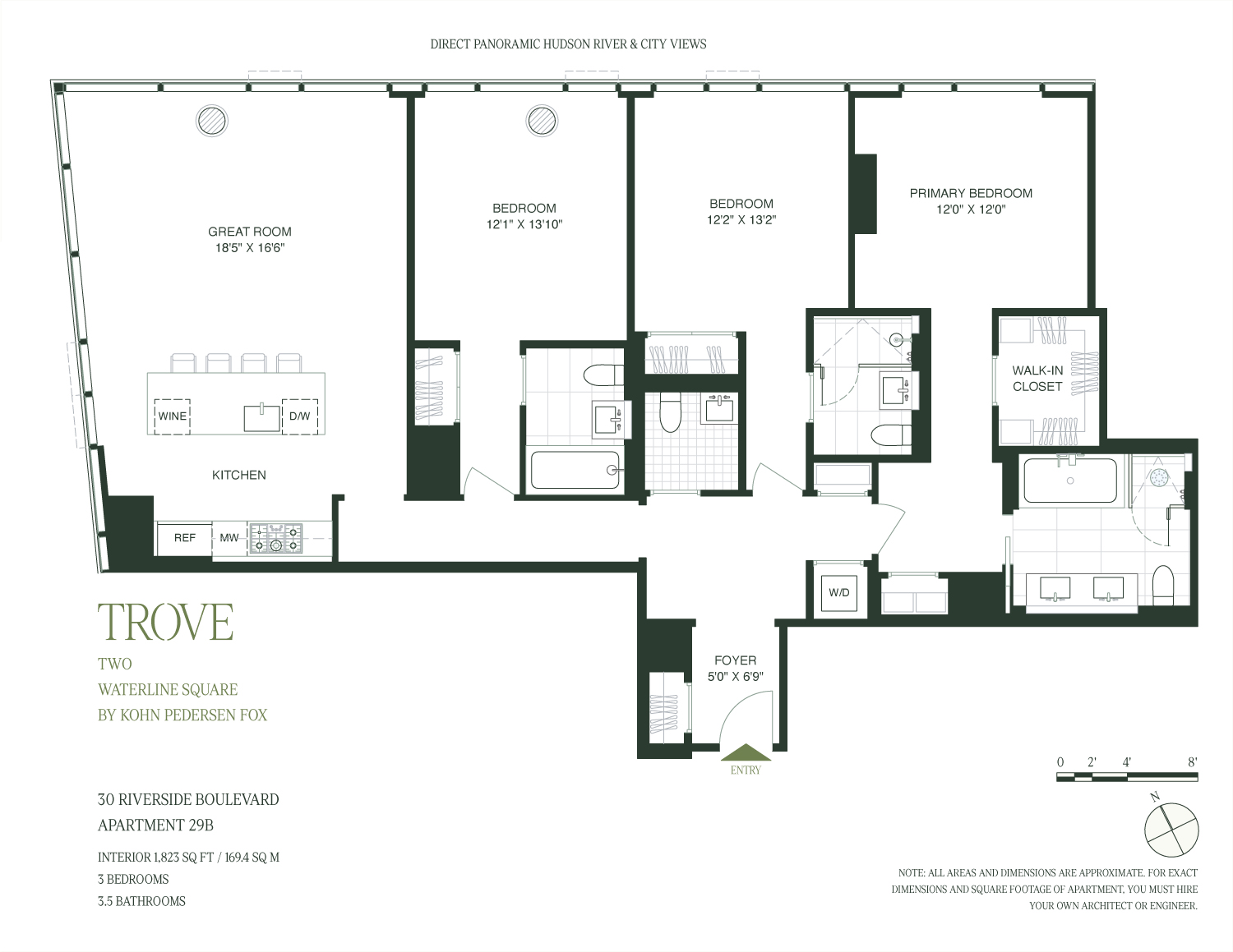 30 Riverside Boulevard, Unit 29B Manhattan, NY 10069 - Photo 20 of 20 a picture of a floor plan