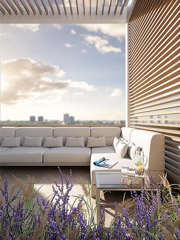 1 West End Avenue, Unit 10A Manhattan, NY 10023 - Photo 30 of 38 a living room with furniture and a flat screen tv